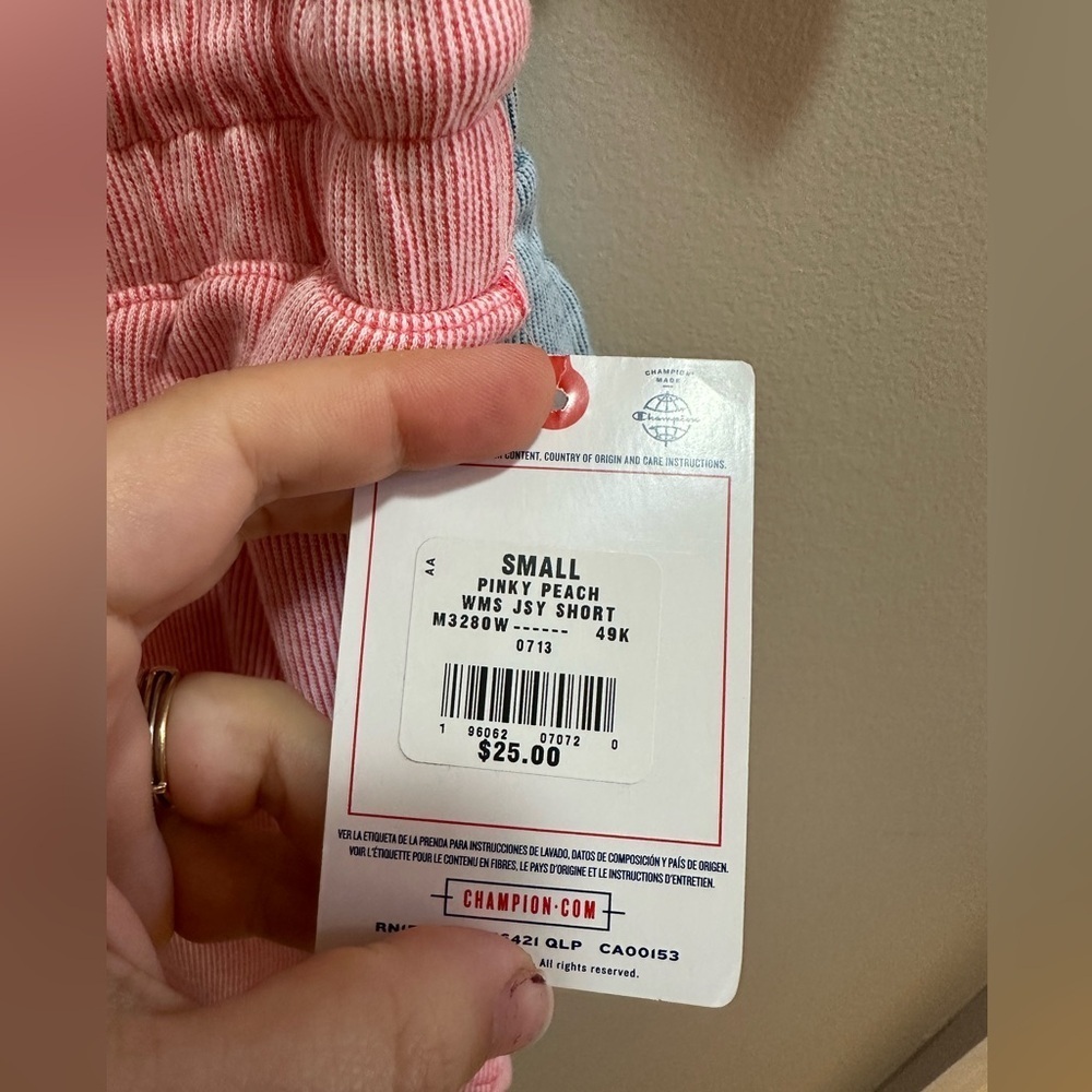 NWT Champion Jersey Short in Pink and Blue Size Small Bundle - Picture 10 of 10